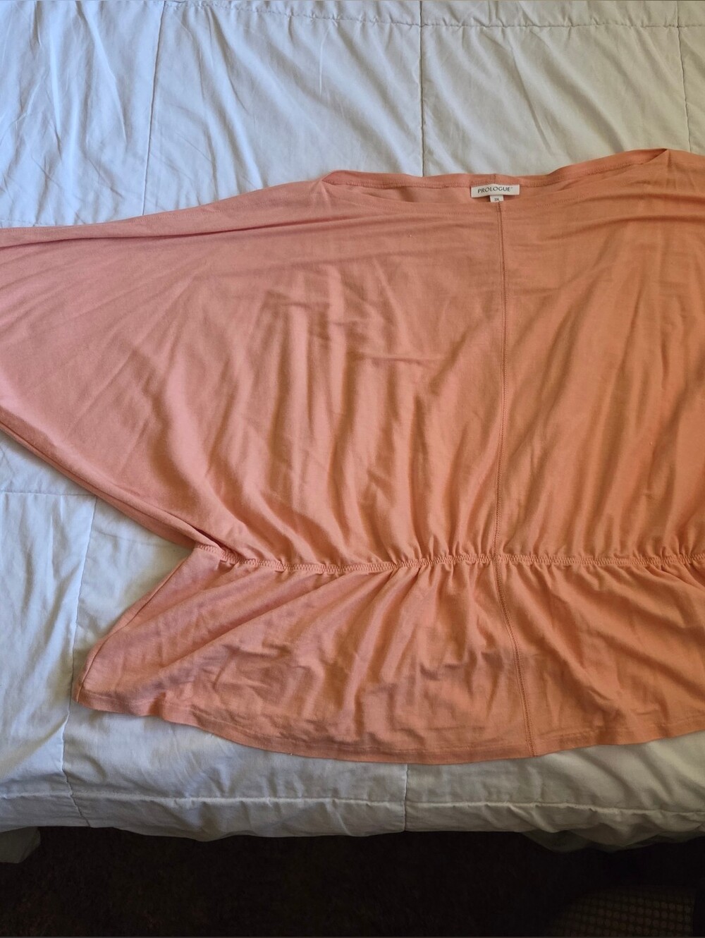 Prologue Peach Peplum Top